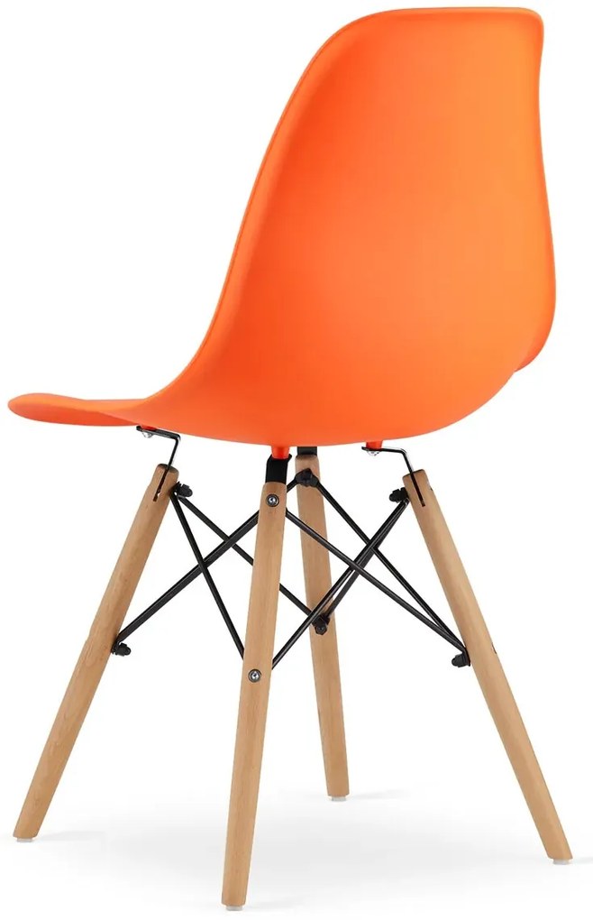 Komplet 4 Pomarańczowych Krzeseł K1-S84