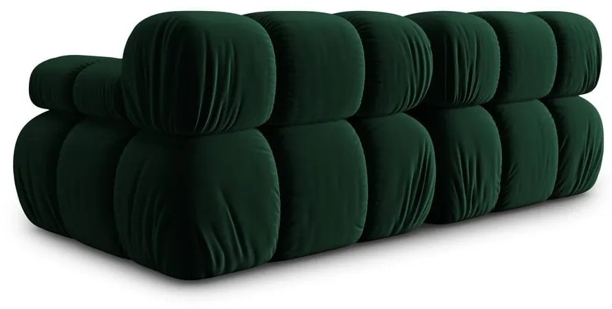 Zielona aksamitna sofa 188 cm Bellis – Micadoni Home