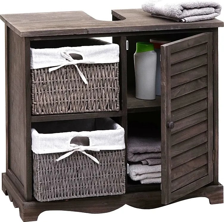 Szafka podumywalkowa MCW-H20,  shabby szaro-brązowy