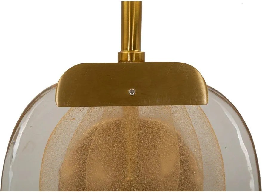 Szklany kinkiet w kolorze złota Softy – Mauro Ferretti