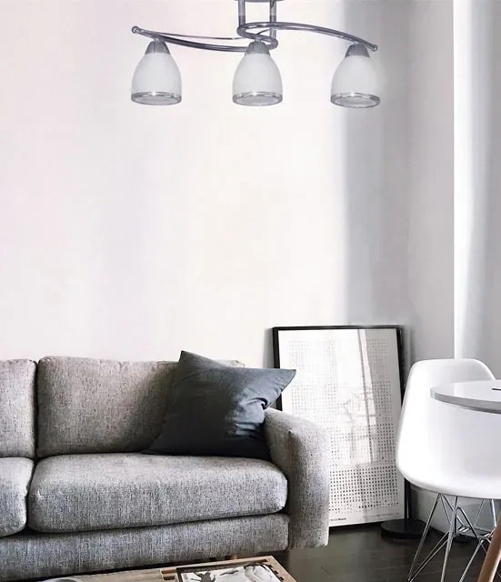 Chromowany Elegancki Żyrandol T6-C83