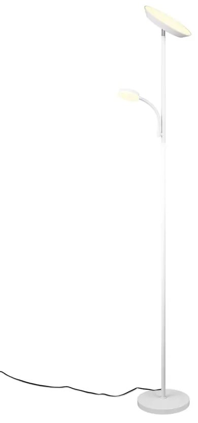 Biała lampa stojąca LED (wysokość 178 cm) Specter – Reality