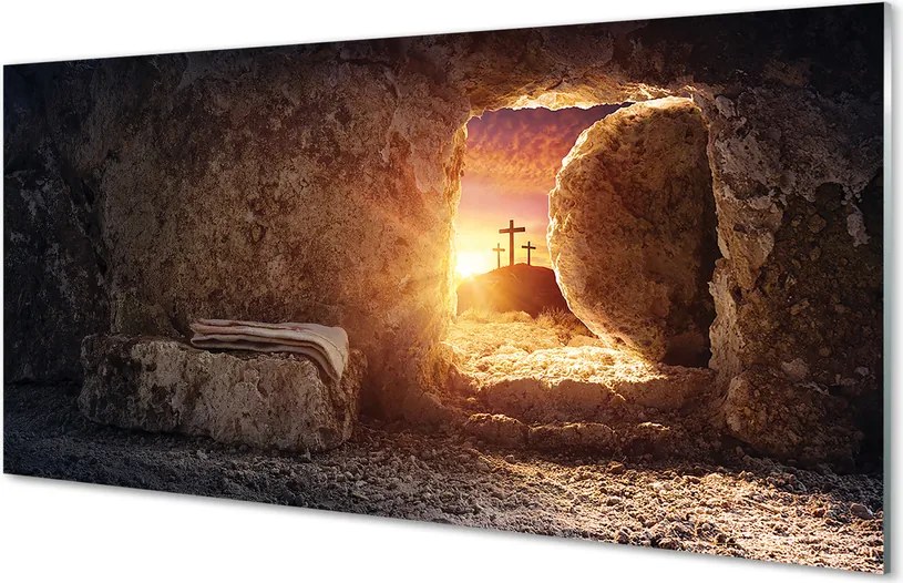 Szklany Panel Światło Wpadające do Groty