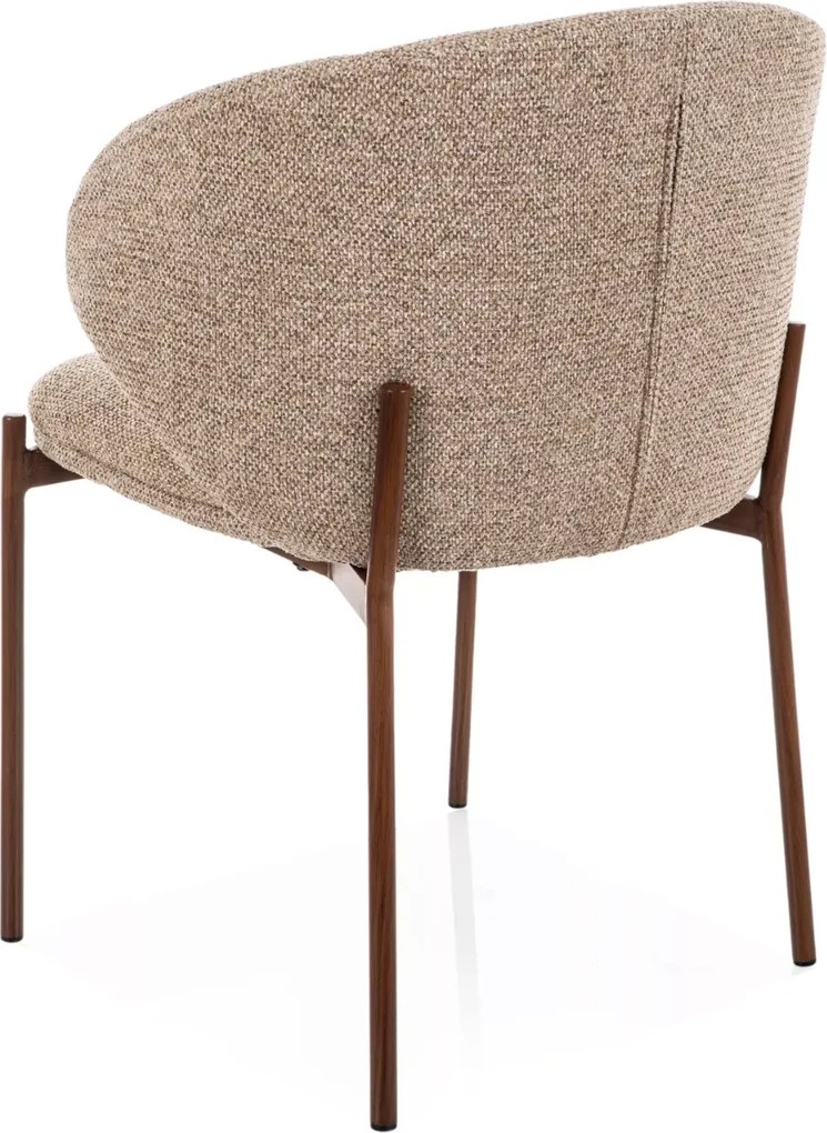 Krzesło do jadalni KIOTO, orzech/beżowy