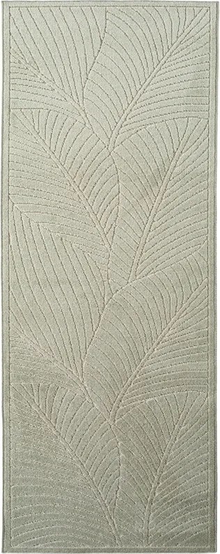 Dywan uniwersalny Nova 3D Listki oliwkowy 80 cm x 250 cm