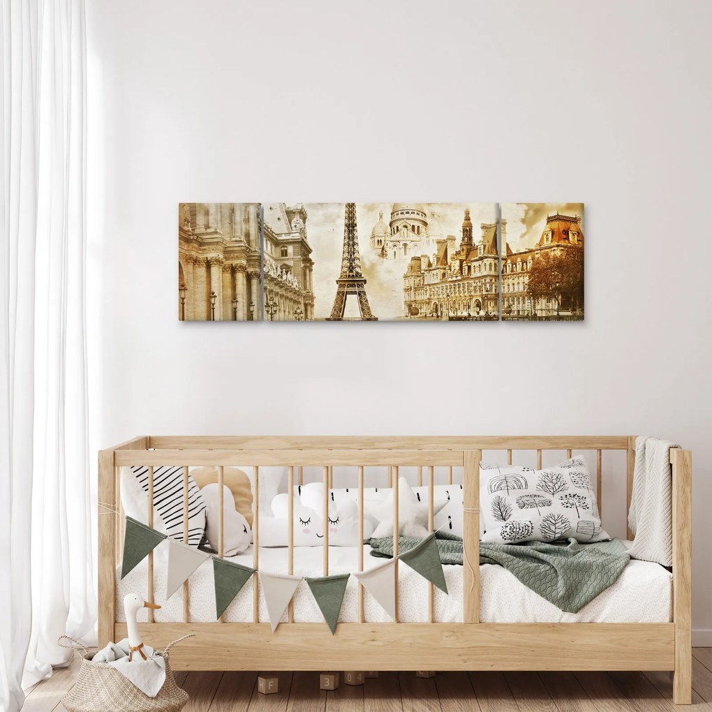 Obraz - Zabytki Paryża (170x50 cm)