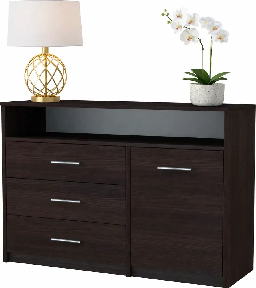 Minimalistyczna Komoda Z Szufladami Wenge R9-M48