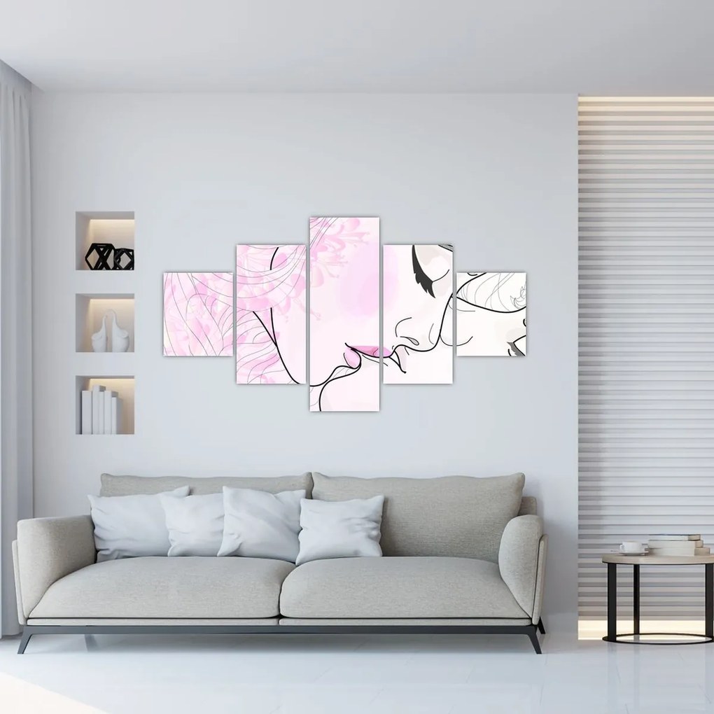 Obraz - Pocałunek (125x70 cm)