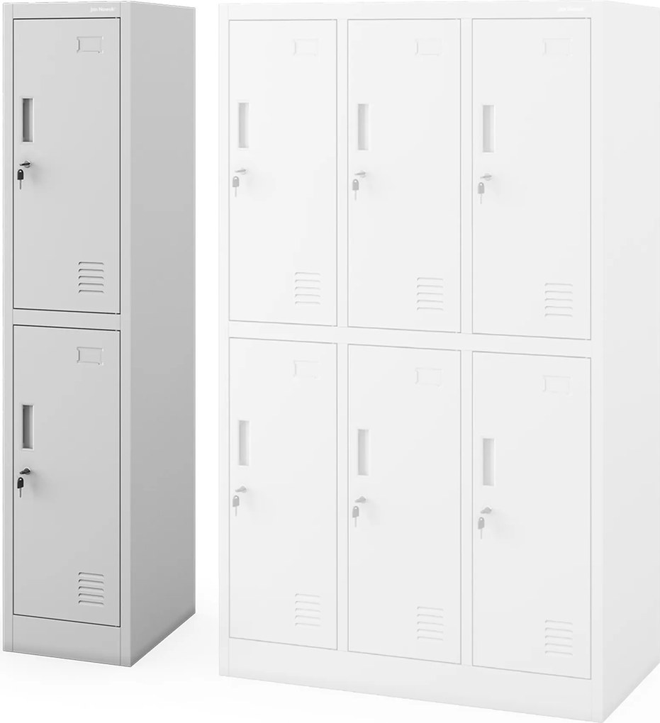 Szafka socjalna ubraniowa BHP szara: IGOREK 1 Plus