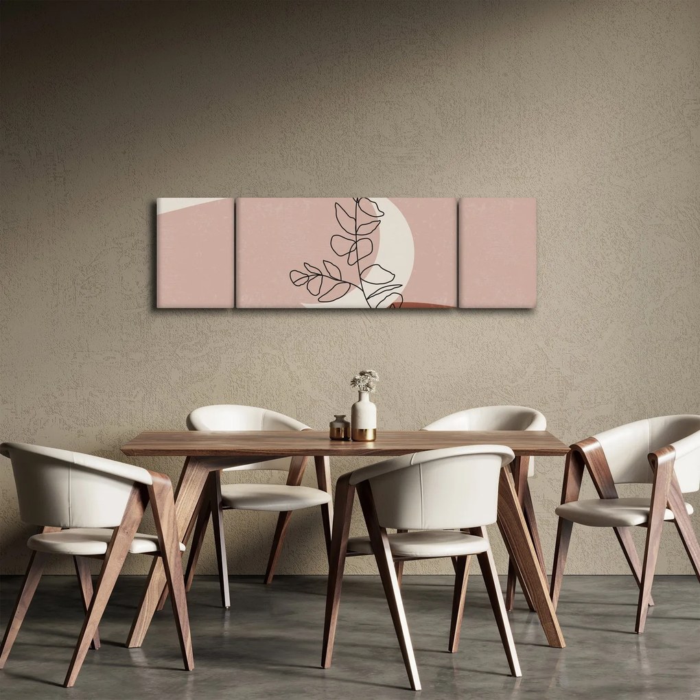 Obraz - Boho leaves N⁰2 (170x50 cm)