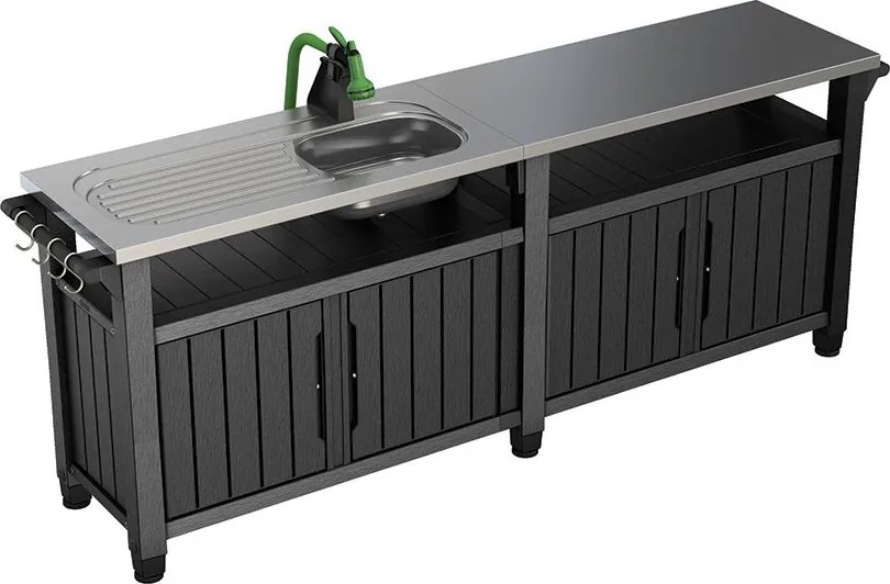 Szafka ogrodowa Unity Chef, grafit, 237 cm