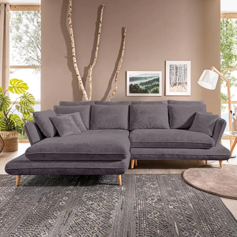 Narożnik MONTE z funkcją spania pojemnikiem i poduszkami