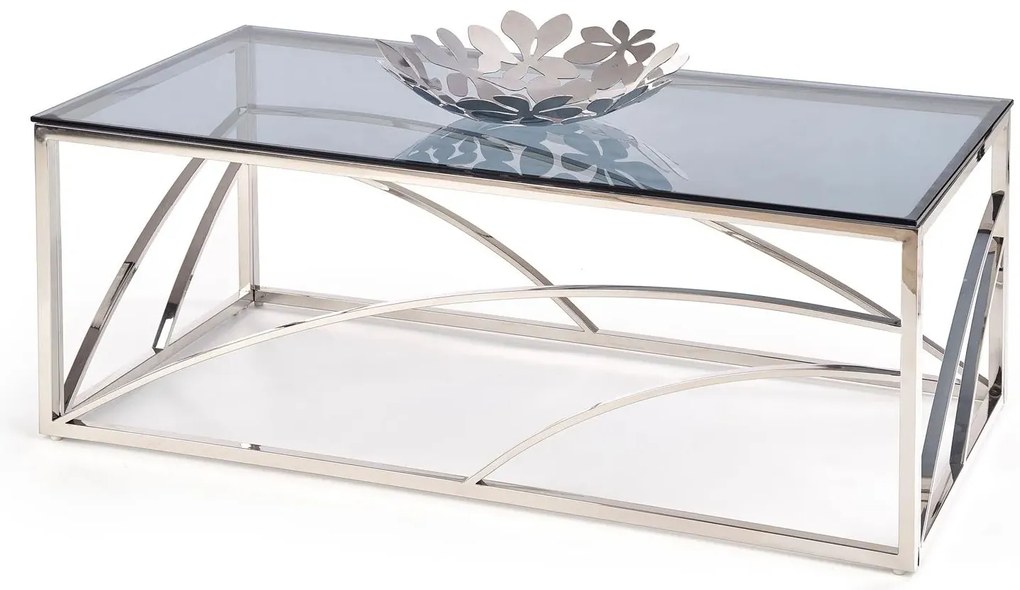Szklana ława w stylu glamour H7-A93