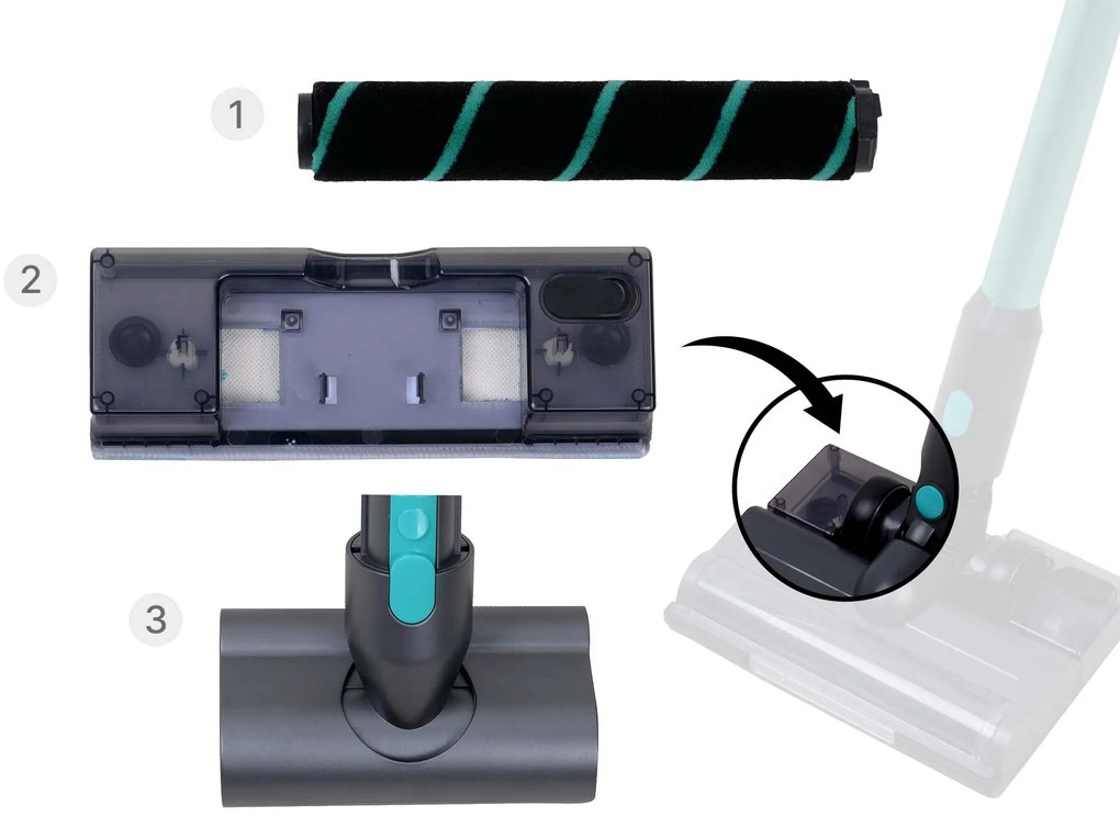 PRIMERA CYCLONIC VACUUM SZCZOTKA CZYSZCZĄCA 3 SZT