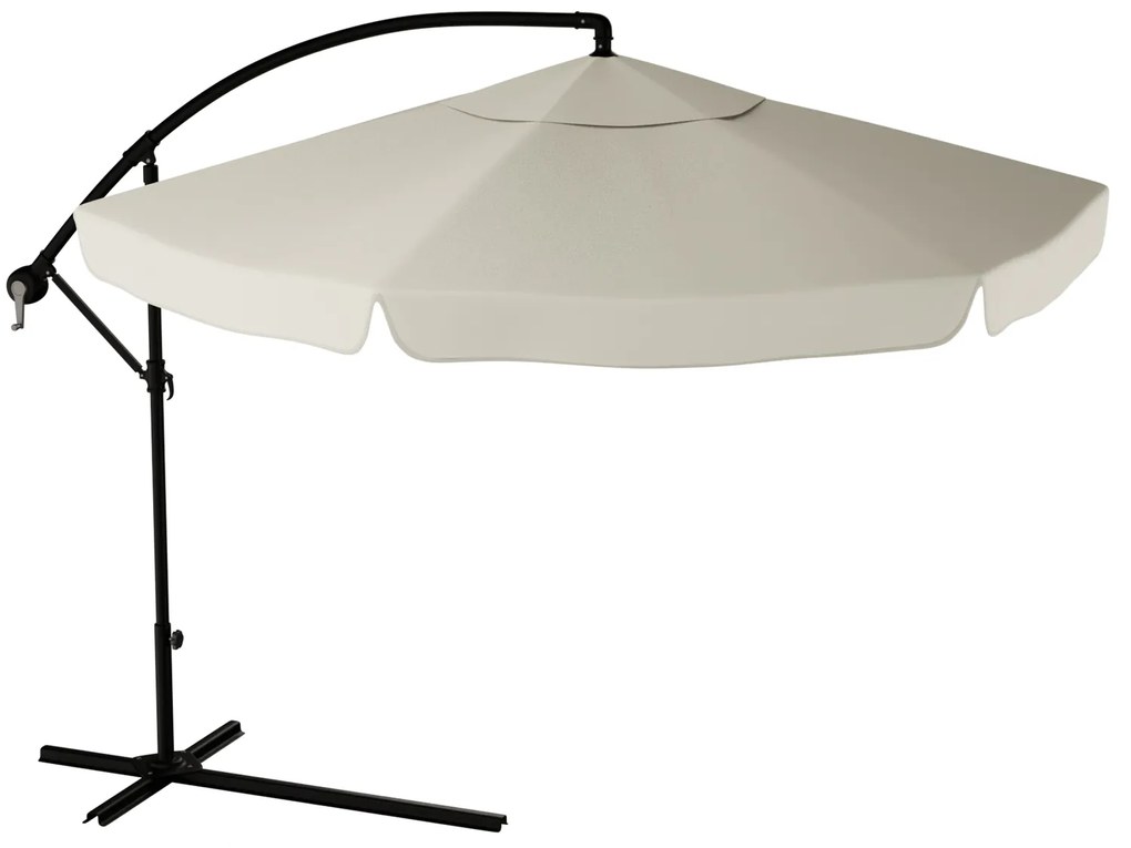 Ogrodowy parasol składany LEVI 300 cm, beżowy + darmowe opakowanie