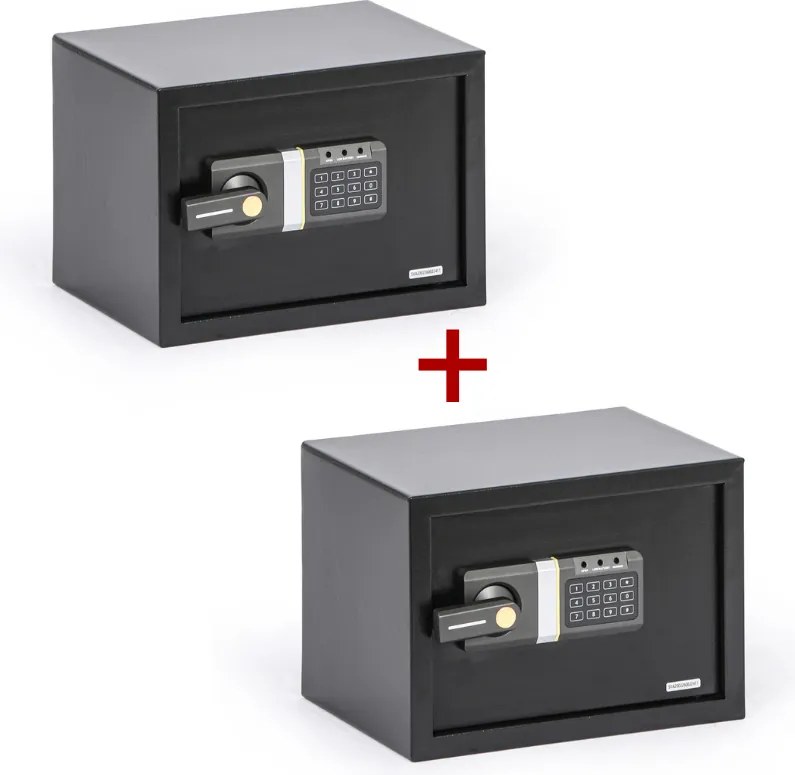 Sejf meblowy z zamkiem elektronicznym1+1 GRATIS, 250 x 350 x 250 mm