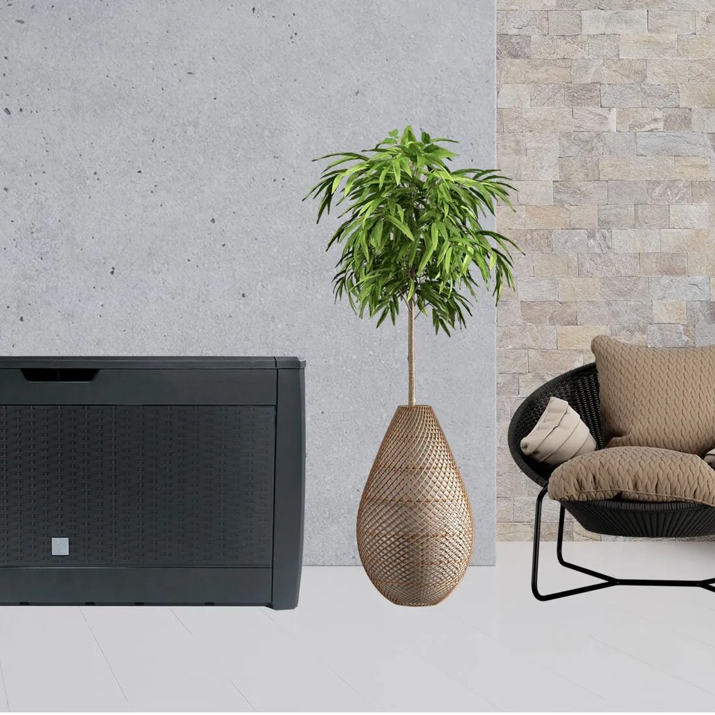 Skrzynia do przechowywania RATO, 310L, 119x48x60cm, antracytowa Prosperplast