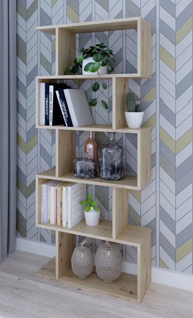 Regał stojący na książki dąb artisan G2-K97