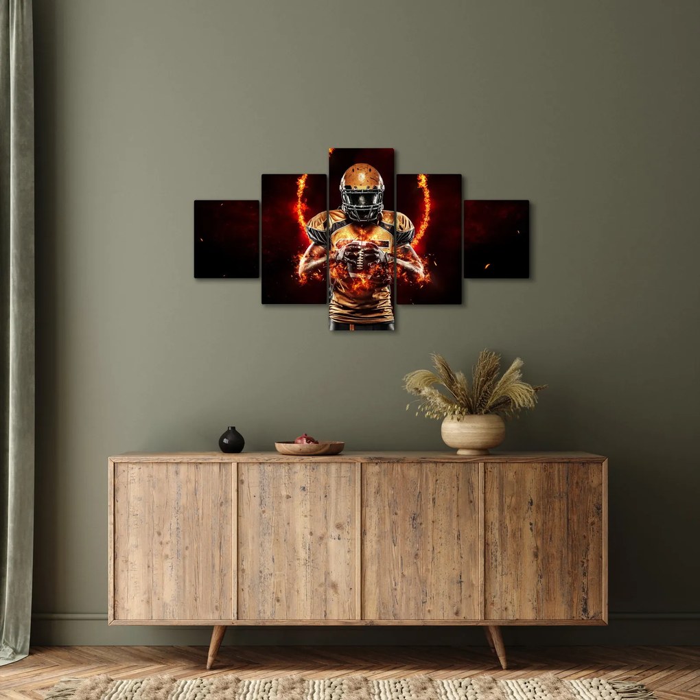 Obraz - Zawodnik futbolu amerykańskiego (125x70 cm)