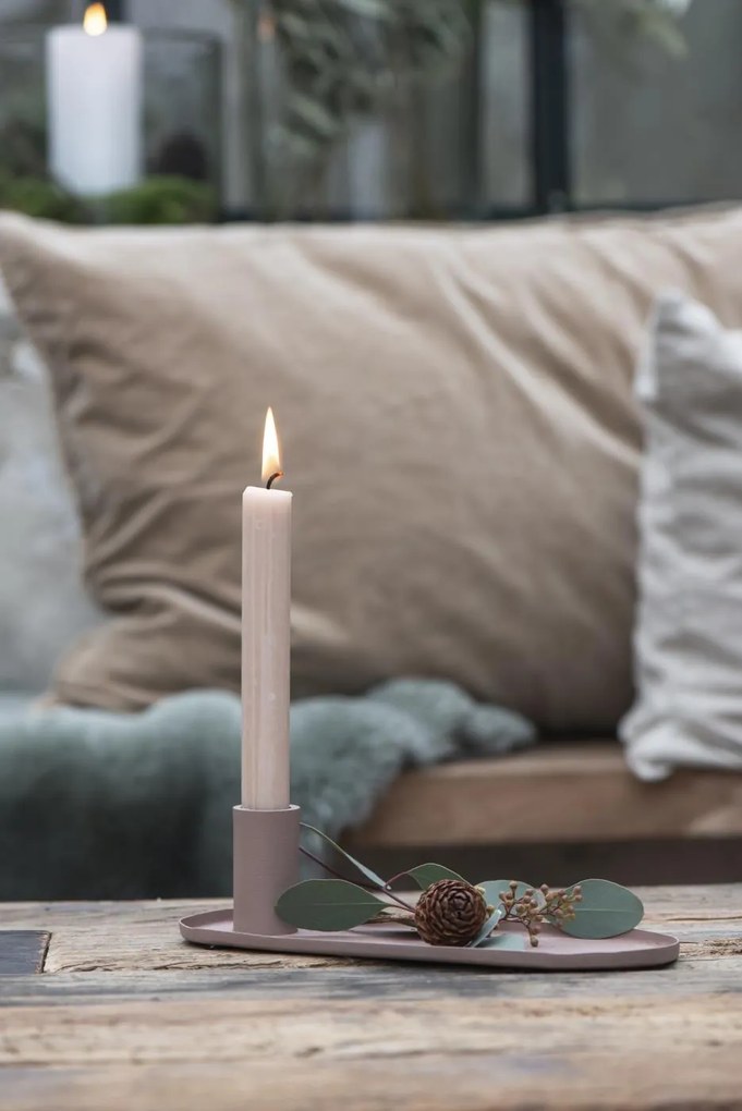 IB Laursen Fioletowy metalowy świecznik CANDLE HOLDER