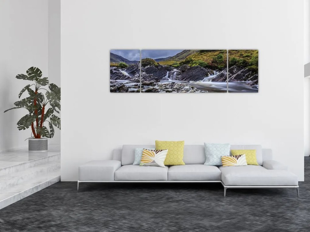 Obraz płynącej wody (170x50 cm)
