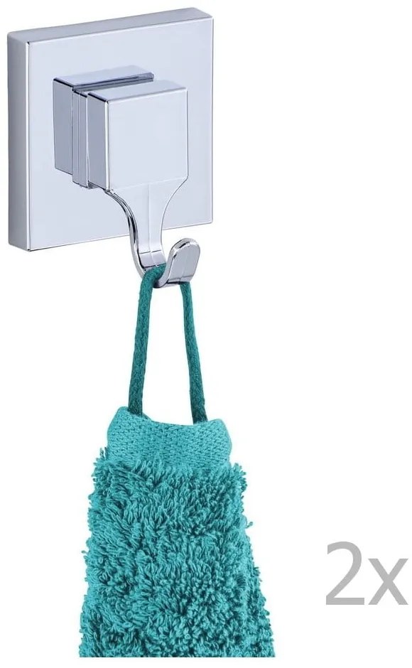 Zestaw 2 haczyków z przyssawkami Wenko Vacuum-Loc, do 33 kg