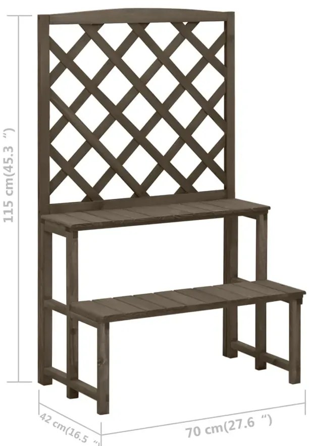 Szary ogrodowy kwietnik H0-E19