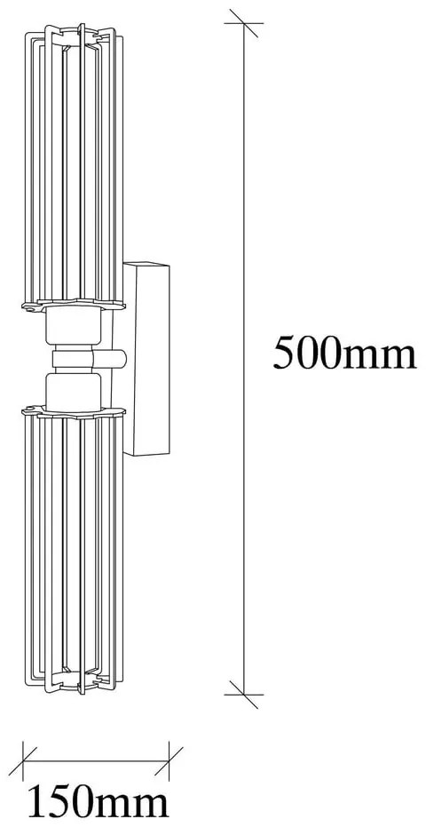 Kinkiet w czarno złotym kolorze ø 8 cm Fellini – Opviq lights