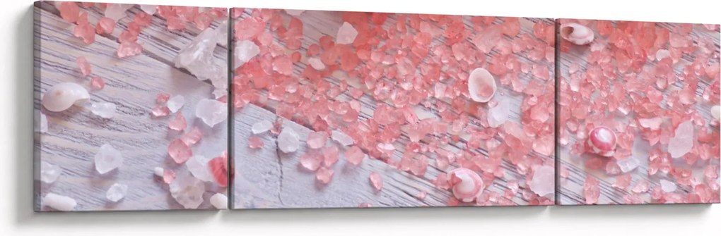 Obraz - Nadmorska atmosfera w różowych odcieniach (170x50 cm)