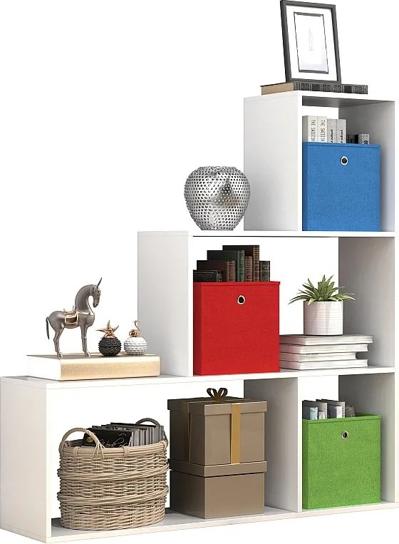 Wood Shelf Room Divider Książki Dubila M