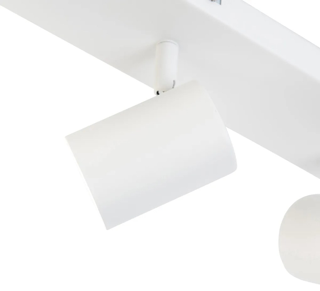 Inteligentny Plafon / Reflektorek / Spot / Spotow / Lampy sufitowe biały prostokątny w tym 3 Wifi GU10 - Jeana Nowoczesny Oswietlenie wewnetrzne