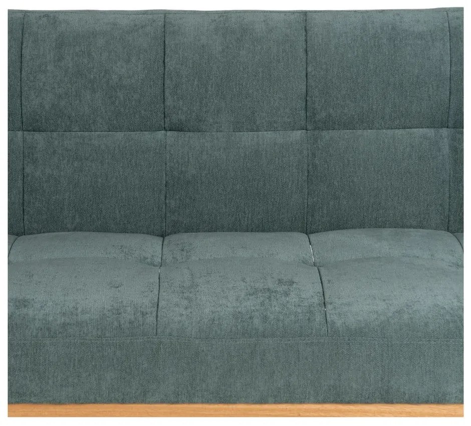 Turkusowa rozkładana sofa z tkaniny szenilowej 178 cm – Ixia