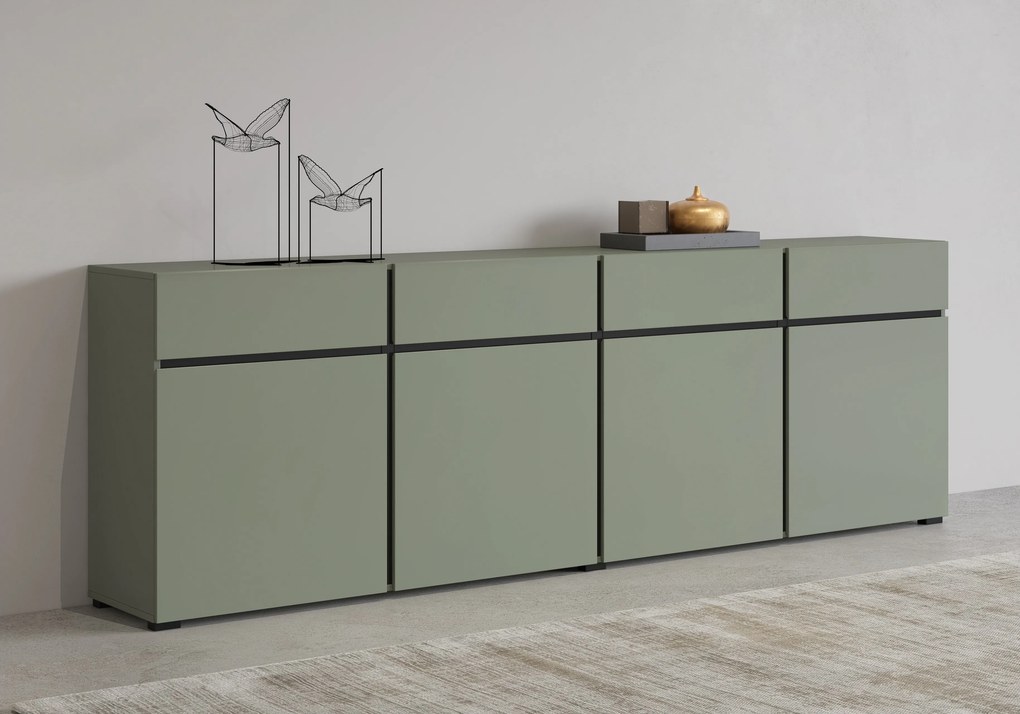 Komoda INCROCIO 225 cm do Salonu Sypialni Zielony