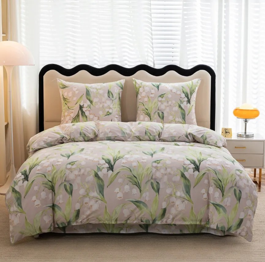 PrzytulneMieszkanie.pl PrzytulneMieszkanie.pl Pościel z mikrofibry MUGUET wzorowana Rozmiar pościeli: 70 x 80 cm | 140 x 200 cm