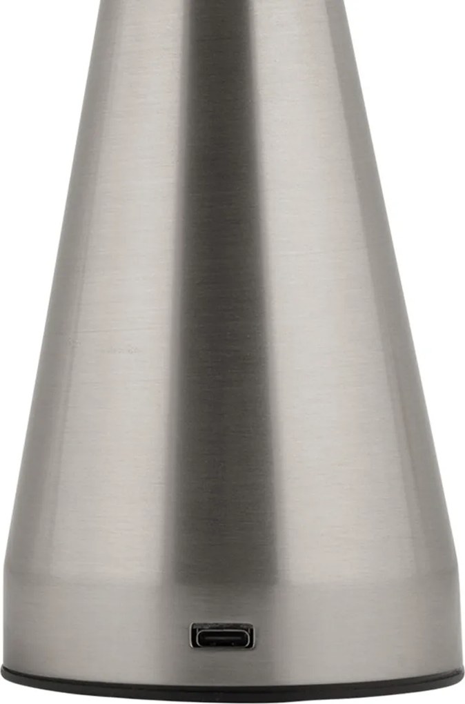 Lampa stołowa grzybek LED RACHEL, bezprzewodowa, Ø 15,5 cm