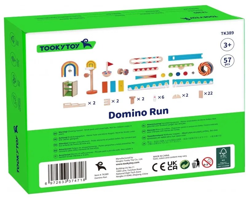 Tooky toy tor kulkowy kulodrom domino