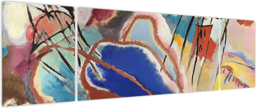 Obraz -  Vasily Kandinsky, Improvisation No. 30 (Cannons), reprodukcje (170x50 cm)