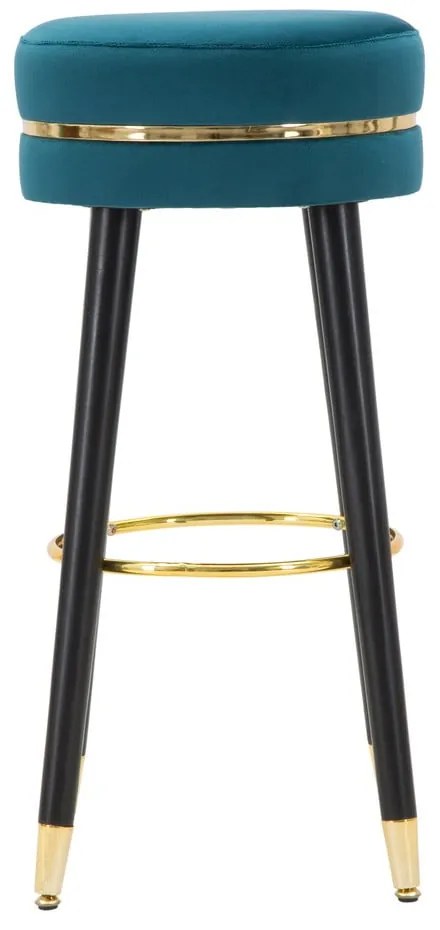 Turkusowy tapicerowany hoker (wysokość siedziska 74 cm) Paris – Mauro Ferretti