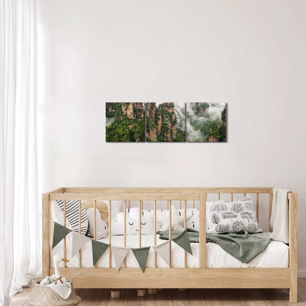 Obraz - Zhangjiajie National Park, Chiny (z zegarem) (90x30 cm)