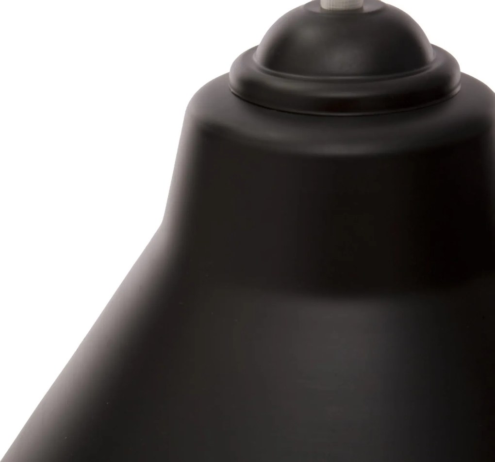 Lampa wisząca, czarna, Ø 25 cm