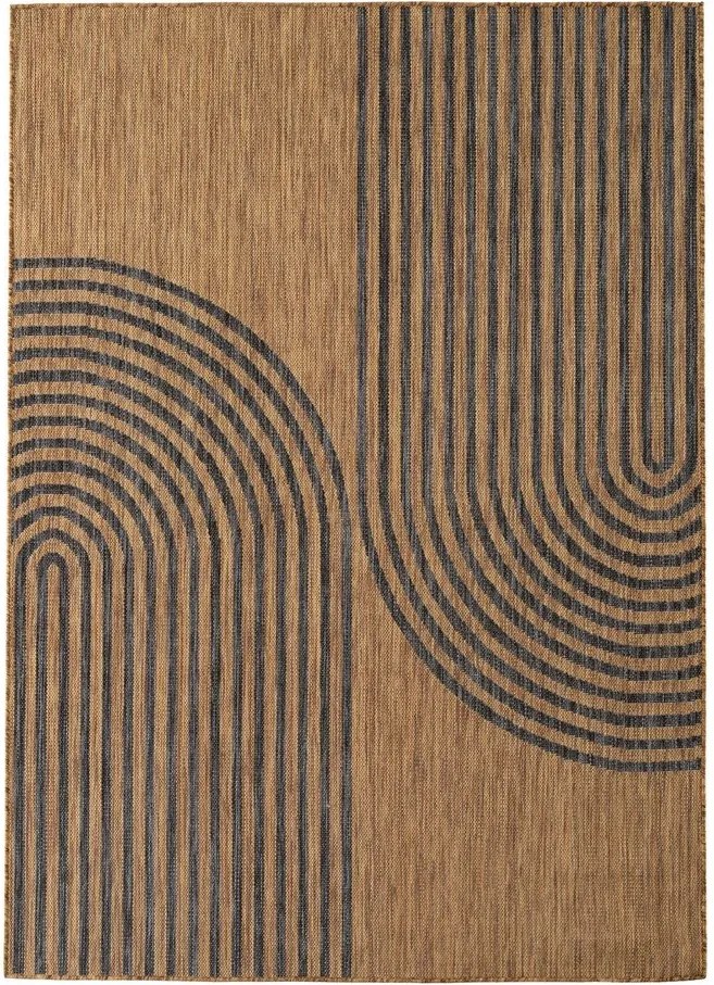 Czarny/brązowy dywan odpowiedni na zewnątrz 160x230 cm Mira 1453 – Ayyildiz Carpets