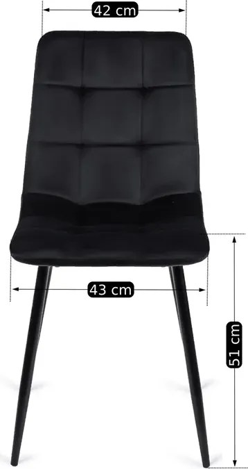 Zestaw Stół Okrągły Rozkładany HARRY 102-142 cm Dąb Craft/Czarny i 4 Krzesła PERU Czarne