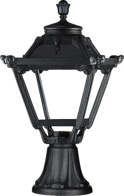Lampa zewn?trzna INDURA MINI 4 w stylu klasycznym - Wysoko?? 48 cm - E27 42W - ?ywica - IP55 - czarny