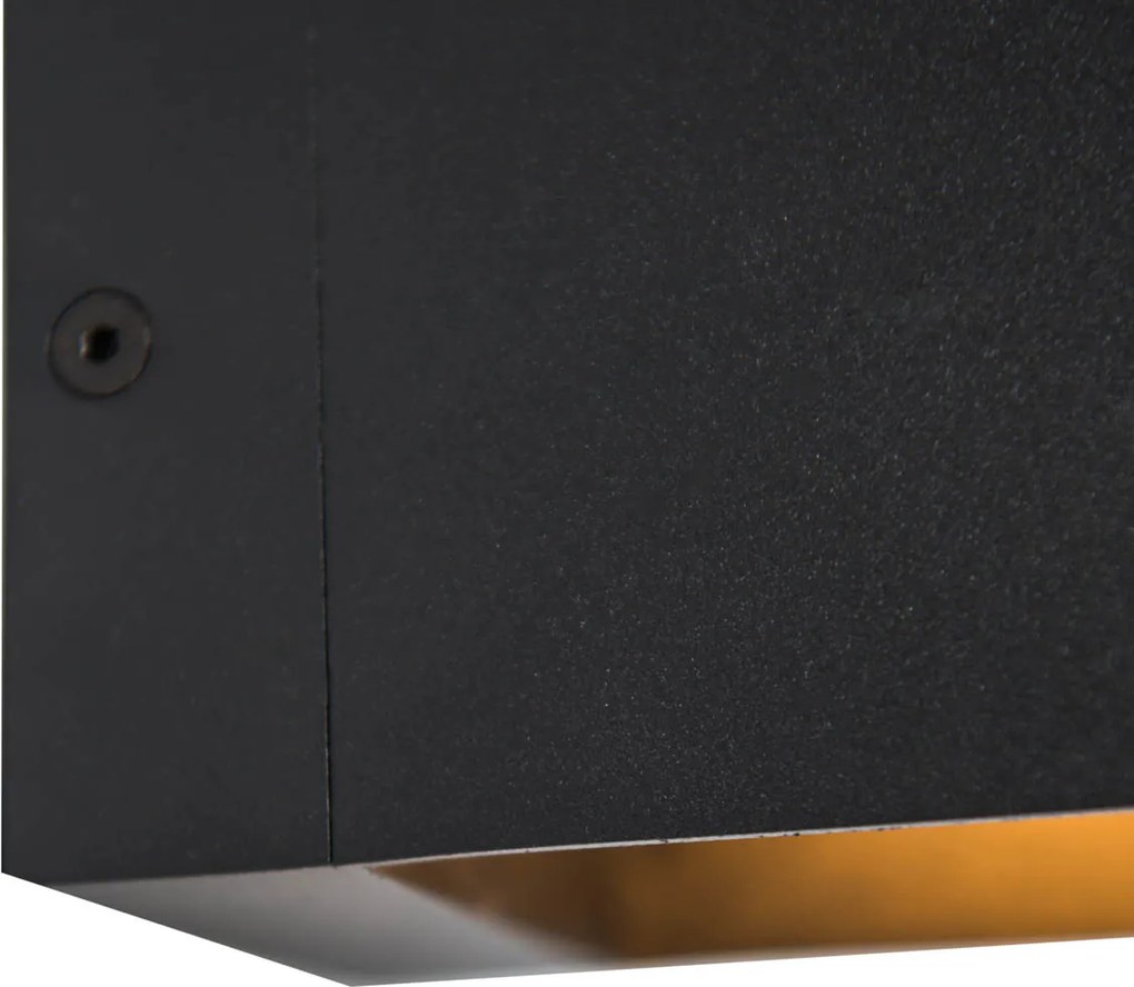 Inteligentna lampa ścienna czarna 8 cm z Wi-Fi G9 - Transfer