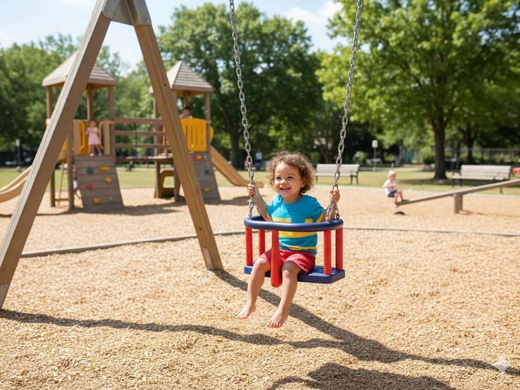 Siedzisko kubełkowe dla dzieci Huśtawka kubełkowa niebiesko-czerwona (bez łańcucha)