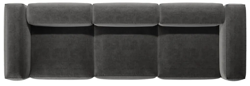 Ciemnoszara sofa 364 cm Bergano – Cosmopolitan Design
