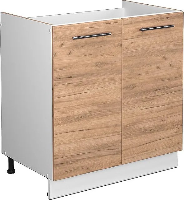 Szafka pod zlew złoty dąb energetyczny 80x51.6x82 fame-line