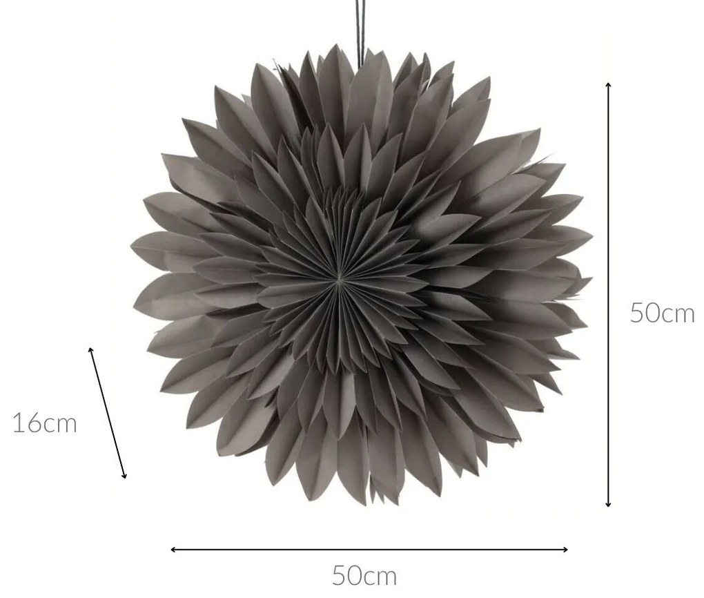 Ozdoba świąteczna na okno, gwiazda z papieru, 50 cm