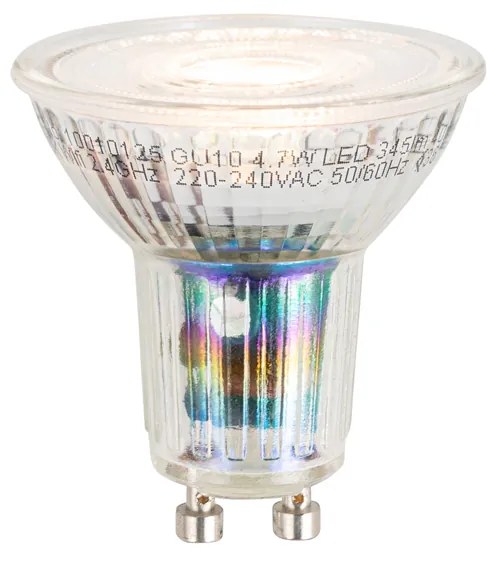 Inteligentny Kinkiet / Lampa scienna czarny regulowany z włącznikiem, z Wifi GU10 50mm - Jeana Luxe Nowoczesny Oswietlenie wewnetrzne