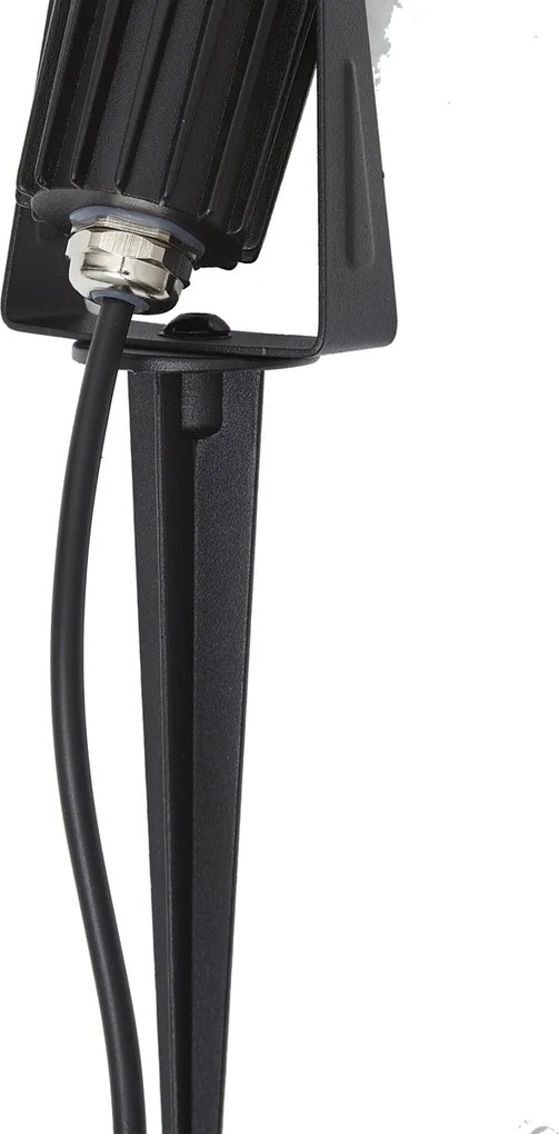 Nowoczesny reflektor 12V czarny z LED IP67 - Voltaire Pico